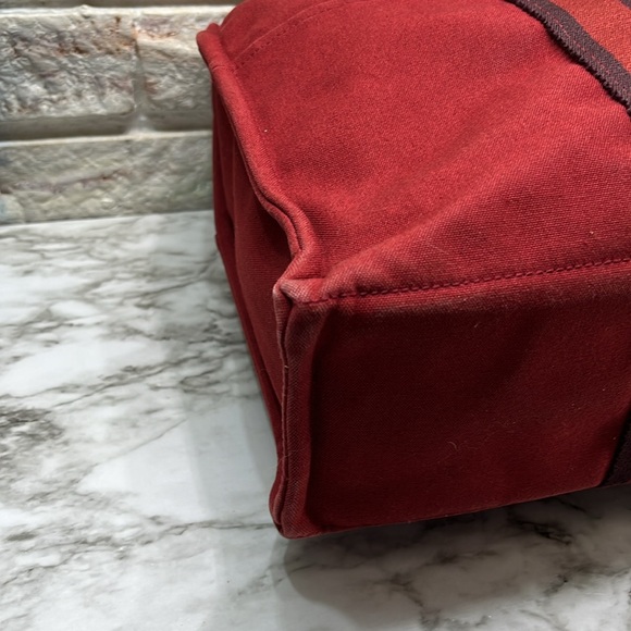 Hermès Fourre Tout MM Red Canvas Tote Bag - Picture 12 of 16